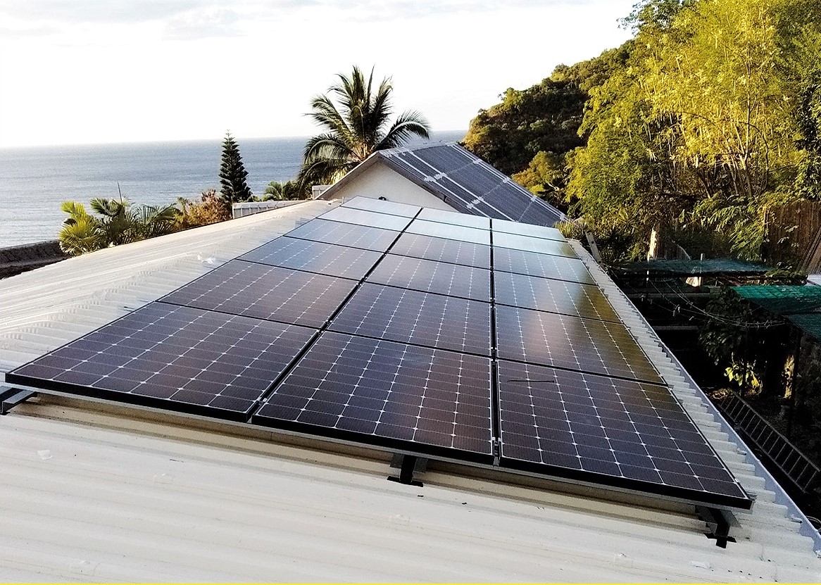 Installation photovoltaïque chez un particulier de La Réunion